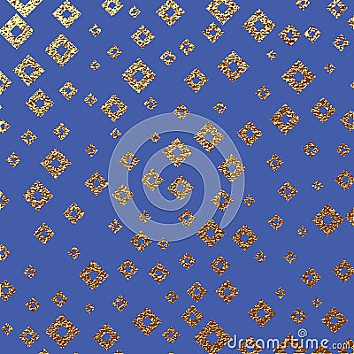 Abstract gold glitter geometric vector background. Vector Illustration