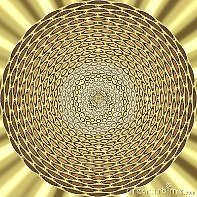 Abstract gold jewel Stock Photo