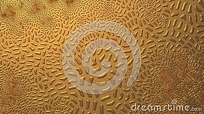 Abstract gold pattern background 3d rendering Stock Photo