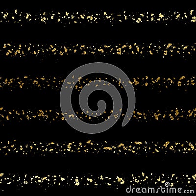 Abstract gold texture seamless pattern. Striped curve shape simple background. Vector Illustration