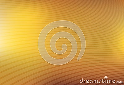 Abstract gold and yellow mesh gradient with curve lines pattern Vector Illustration