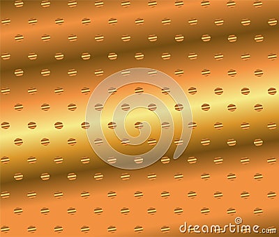 Abstract Golden Dotted Background Vector Vector Illustration