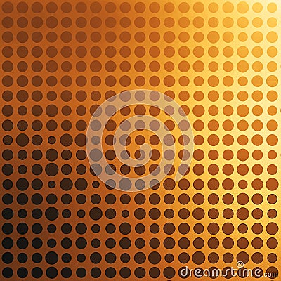 Abstract golden dotted background Stock Photo