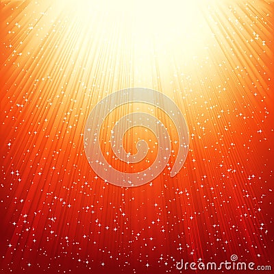 Abstract golden shiny background. Vector Illustration