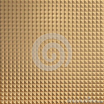 Abstract Golden Wall Background. 3d Render Illustration Stock Photo