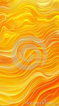 Abstract golden yellow wave pattern background, fluid dynamic texture. Modern art and design concept Stock Photo
