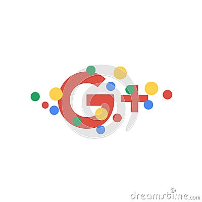 Abstract Google Plus wallpaper background Vector Illustration