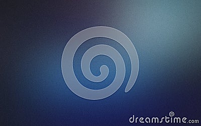Abstract gradient background with blue grainy effect. Blurred texture with digital noise. 3D rendering Stock Photo