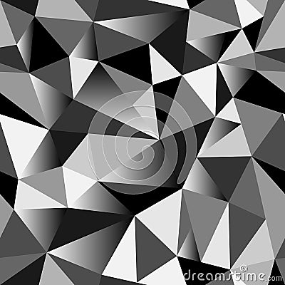 Abstract gradient geometric rumpled triangular seamless low poly style vector illustration graphic background Vector Illustration