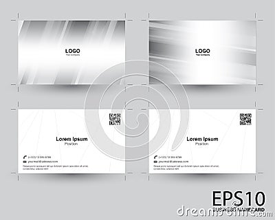 Abstract gradient gray color namecard pattern background Vector Illustration
