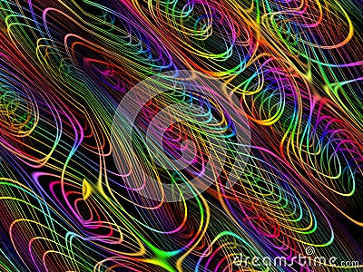 Abstract gradient multicolored vortex background, contemporary dynamic modern pattern Stock Photo