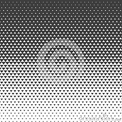 Abstract gradient pattern with triangles. Halftone texture. Vector Illustration