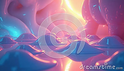 Abstract gradient shapes background, smooth and flowing forms with vibrant color transitions, modern and eye-catching design, Stock Photo