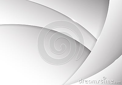 Abstract gradient white template design of elegance texture template diagram display. Overlapping layers with shadow style Vector Illustration