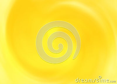 Abstract gradient yellow bright swirl spiral shapes brush aquarelle painted background textured with distressed stains Stock Photo