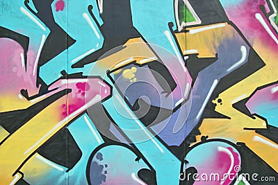 Abstract graffiti Editorial Stock Photo