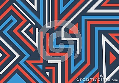 Abstract graffiti geometric shapes and lines pattern background Vector Illustration