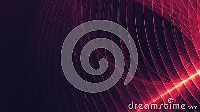 Abstract grainy 3d rendered futuristic texture. Retro parallel waves patterns. Dark shape Stock Photo