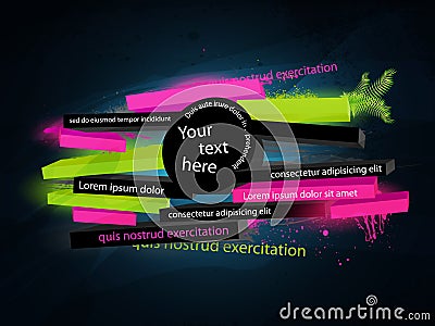 Abstract graphic, banner Vector Illustration