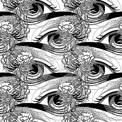 Abstract graphic eye Vector Illustration