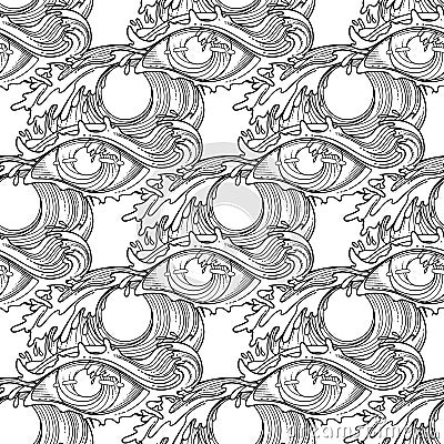 Abstract graphic eye Vector Illustration