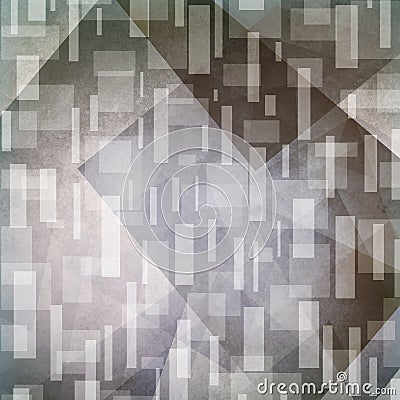 Abstract gray background. Artsy rectangles and triangle shapes in random pattern. Stock Photo
