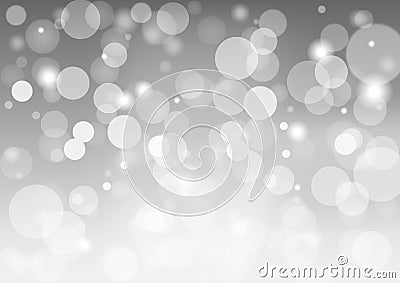 Abstract gray background with a light blur. Vector Illustration