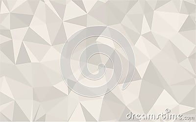 Abstract Gray background low poly textured triangle shapes in random pattern design Vector Illustration