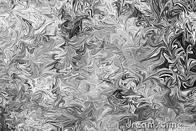 Abstract Gray Black and White Marble Ink Pattern Background. Liquify Abstract Pattern With Black, White, Grey Graphics Color Art Stock Photo