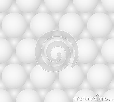 Abstract gray bubbles vector seamless hexagonal pattern Vector Illustration