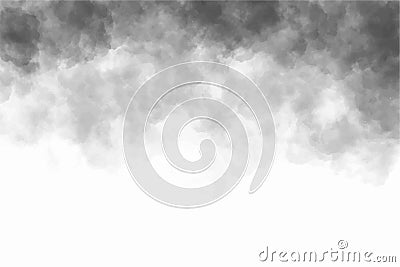 Abstract gray cloudy watercolor texture background Stock Photo