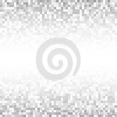 Abstract gray pixelated technology backgroundt. Business light pixel pattern background, square paper size . Vector Illustration