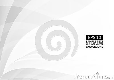 Abstract gray and white color geometric modern design vector background with space for design, text input Vector Illustration