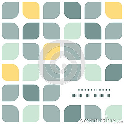 Abstract gray yellow rounded squares frame corner Vector Illustration