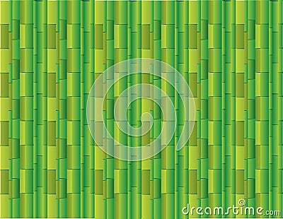 Abstract green background using many straight bamboos for presentation vector Vector Illustration