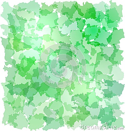 Abstract green backgrouns with French departments Vector Illustration