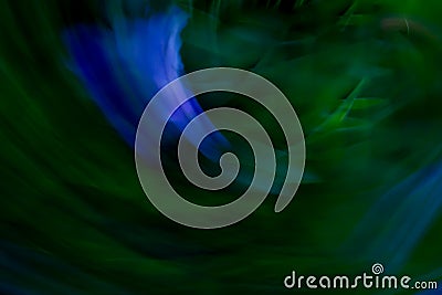 Abstract from green and blue color, refraction and folding Stock Photo