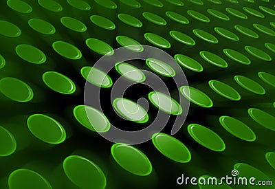 Abstract Green Buttons background Stock Photo