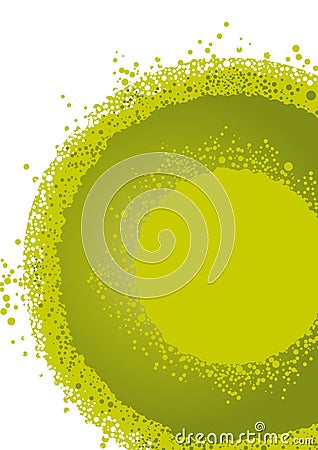 Abstract green circles Vector Illustration