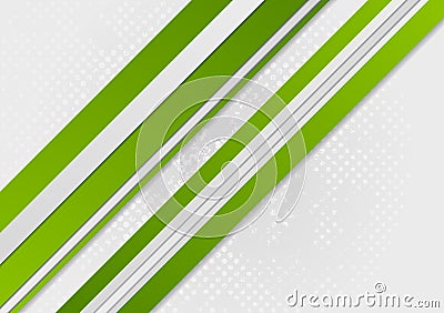 Abstract green corporate stripes background Vector Illustration