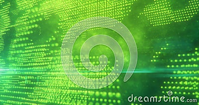 Abstract green dots glowing energy scientific futuristic hi-tech Stock Photo