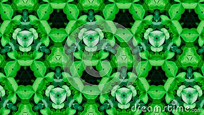 Abstract green flower pattern Stock Photo