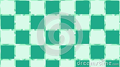 Abstract green geometric pattern background with random object Stock Photo