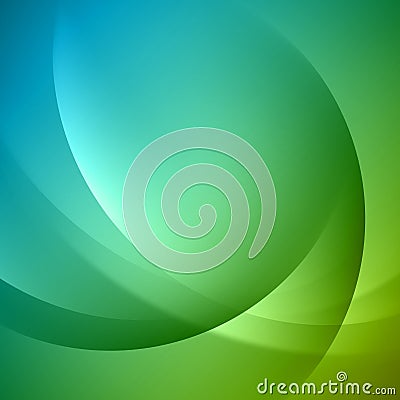 Abstract green gradient dynamic wave curve futuristic flow smooth motion background template vector Vector Illustration