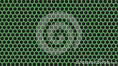 Abstract green hexagonal background, vector illustration Vector Illustration