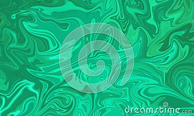 abstract green ink liquid painting stlye background Stock Photo