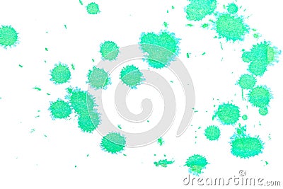 Abstract green ink splash Stock Photo