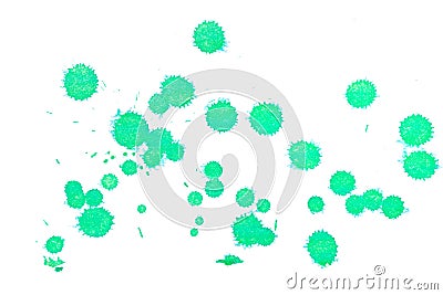 Abstract green ink splash Stock Photo