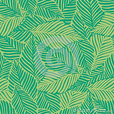 Abstract green jungle print. Exotic plant. Tropical pattern Stock Photo