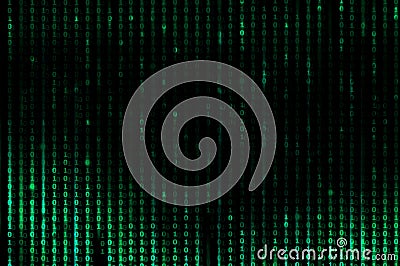 Abstract green matrix background Stock Photo